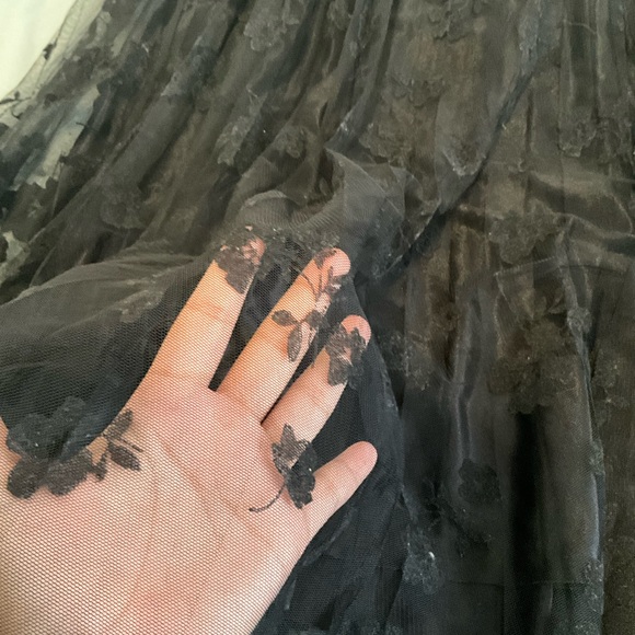 Thrifted Gothic lace maxi skirt - Picture 3 of 5